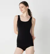 スロギー ゴー オールラウンド カップ付きトップ2【一部カラーSALE】, ブラック, model image number 0