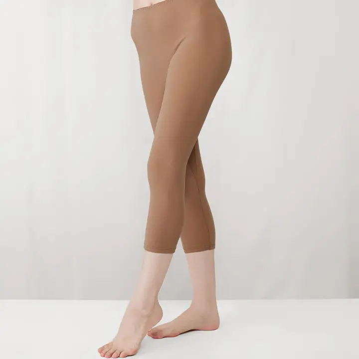【SALE】あったか肌側綿100インナー5380 7分丈ボトム, ベージュ, model image number 1