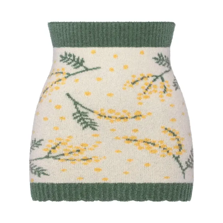 【SALE】スロギー  “ほっ”とあったか(ニット柄) ハラマキ, グリーン, product image number 0