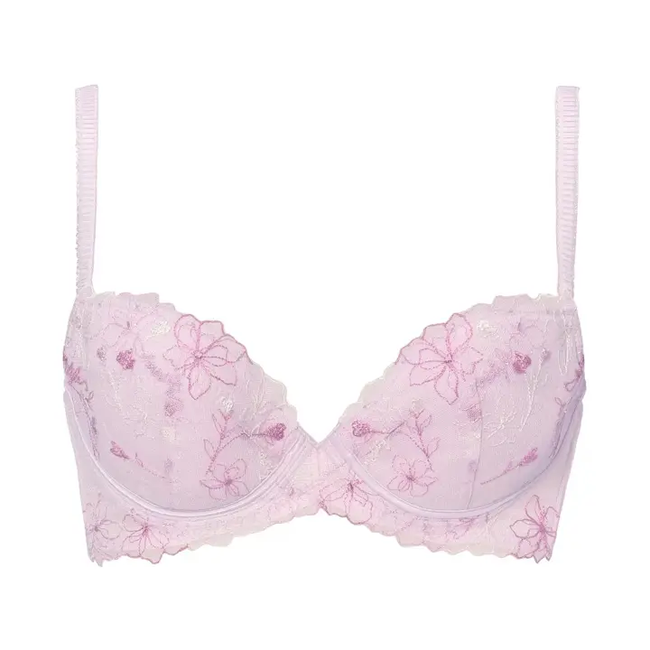 【WEB/アウトレット限定】チャーミングラマー(R) ブラ＆ショーツセット ラインアートステッチ【一部カラーSALE】, パープル, product image number 0