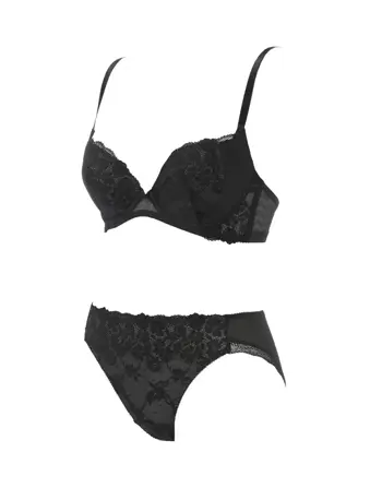 【WEB/アウトレット限定】きゅっと寄せブラ ブラ＆ショーツセット スウィンギングブーケ