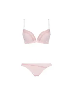 エントリーコレクション 寄せブラ ブラ＆ショーツセット クワイエットフリル