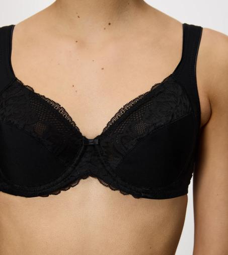 MODERN LACE+COTTON in SCHWARZ