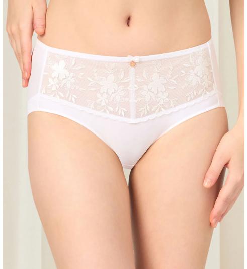 Triumph Quần Lót Hipster Florale Slimming Beauty - Thân thiện môi trường - White - Hipster Panties