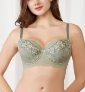 【SALE】レッドレーベル バイ トリンプ0109 ブラジャー(パッドなし), グリーン, model image number 0