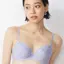 【SALE】【WEB限定】エントリーコレクション 3/4カップブラ ブラ＆ショーツセット ライブリーフローラルズ, パープル, model image number 0