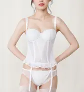 ブライダルインナー 6080 コサージュ, ホワイト, model image number 1