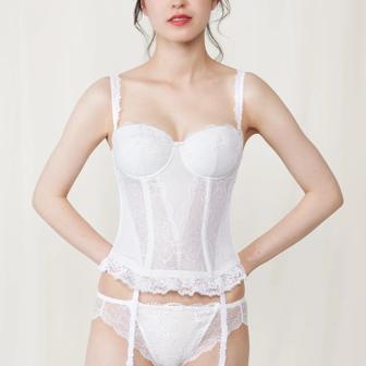 ブライダルインナー 6080 コサージュ, ホワイト, model image number 1
