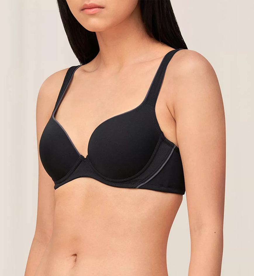 Triumph Soft Invisible Wired Padded Bra - Black - T-Shirt Bra