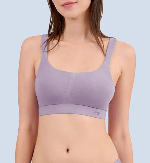 Triumph SLOGGI BASIC SPORTY COOL เสื้อชั้นในแบบสปอร์ตคอกลม - Sea fog - ไม่มีโครง