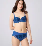 フロラーレ バイ トリンプ122 はきこみ普通ショーツ, ブルー, model image number 1