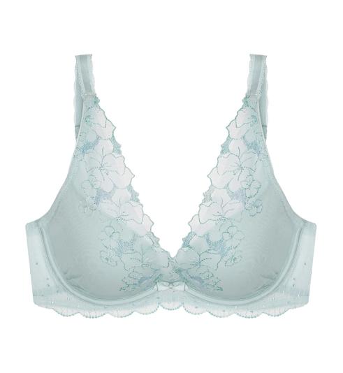 Triumph AQUA YIN YANG DEEP V WIRED PUSH-UP BRA - Dove gray - Wired