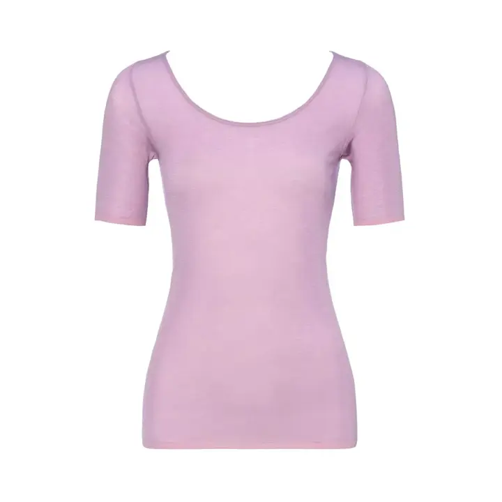 【SALE】薄くて軽い インナー5170 3分袖トップ, パープル, product image number 0