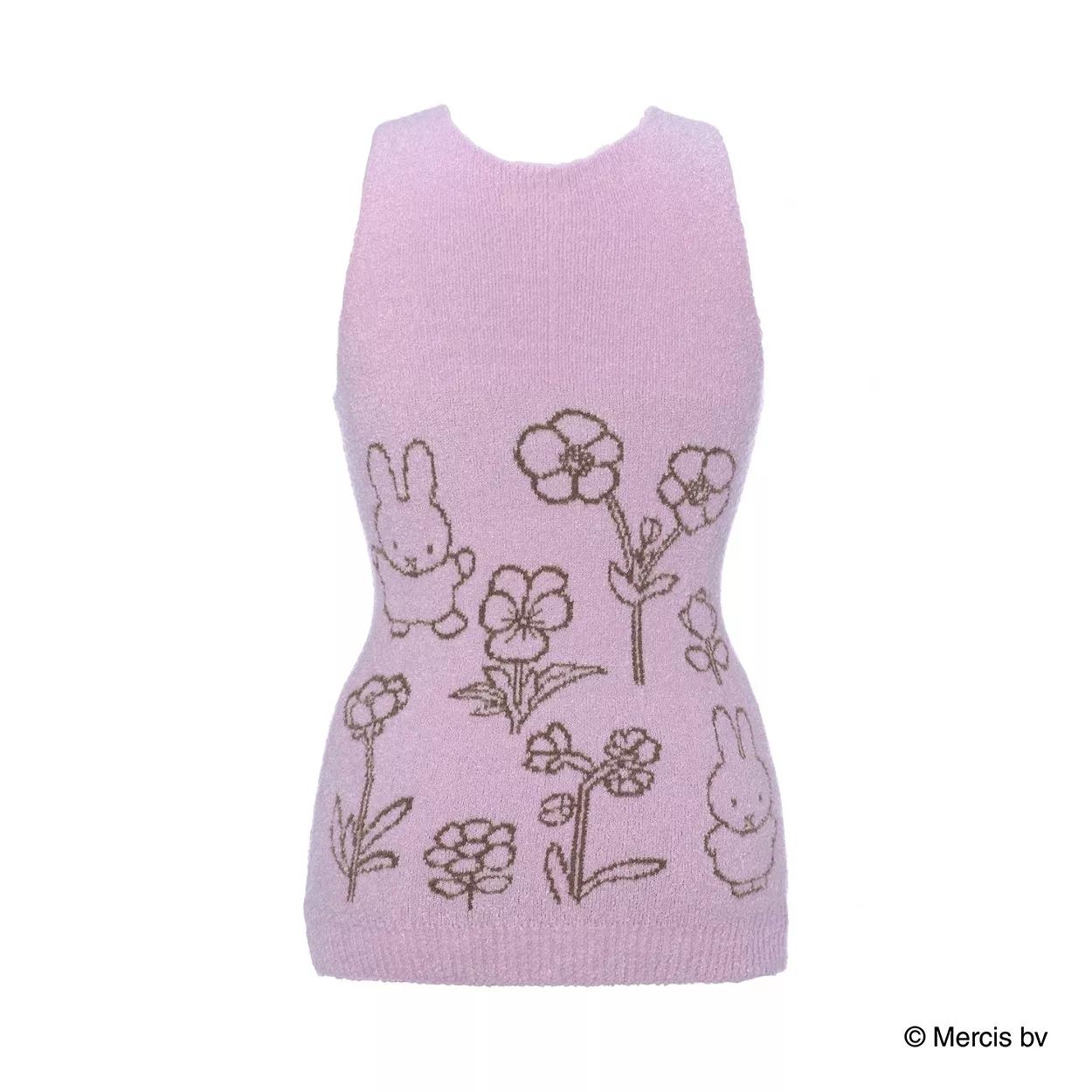 【SALE】スロギー ミッフィーコラボ あったか インナートップ, パープル, product image number 1