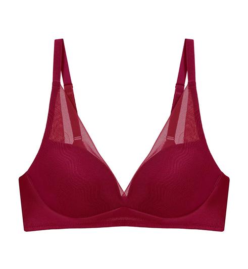 Triumph SMOOTH SENSATION MAGIC PUSH UP DEEP V BRA - Rumba red - Plunge Bra