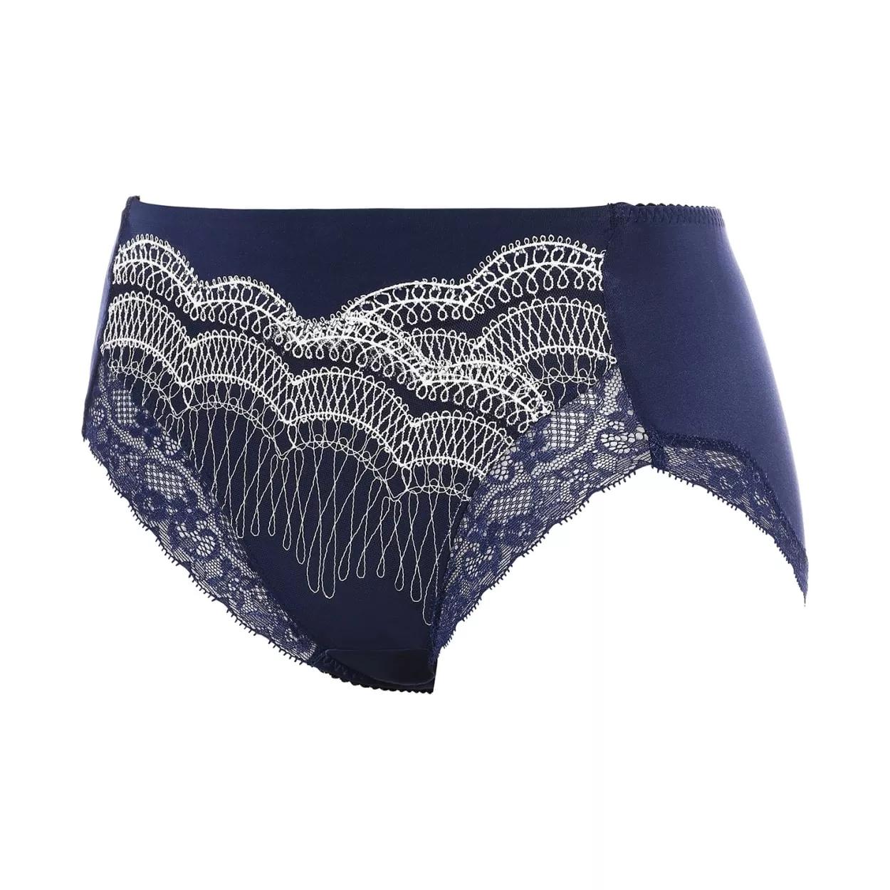 【SALE】フロラーレ バイ トリンプ117 はきこみ深めショーツ, ブルー, product image number 1