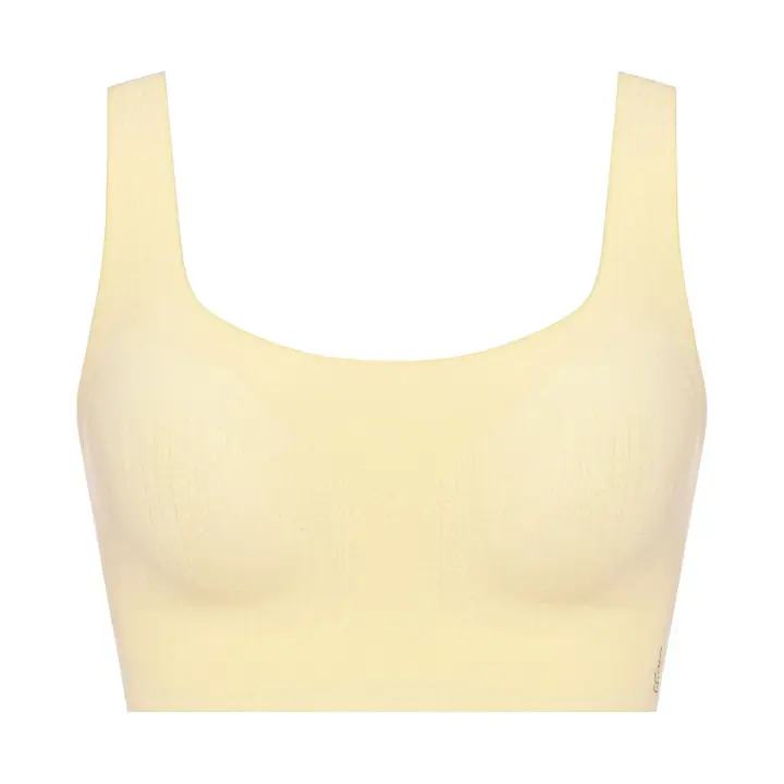スロギー ゼロフィール オーガニックコットン ハーフトップ, イエロー, product image number 0