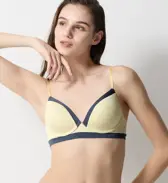 スロギー サンデーズ 2.0 ノンワイヤーブラ, イエロー, model image number 0