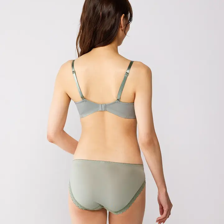 天使のブラ スリムライン632 レギュラーショーツ【一部カラーSALE】, グリーン, model image number 2