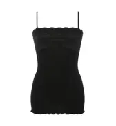 キャミソール 保湿インナー, ブラック, product image number 0