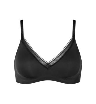Qcmgmg Bras for Small Breasted Women Full Coverage Comfort Wirefree Shaper Bra  Push Up T Shirt Bra Bras for Small Breasted Women Black 36 