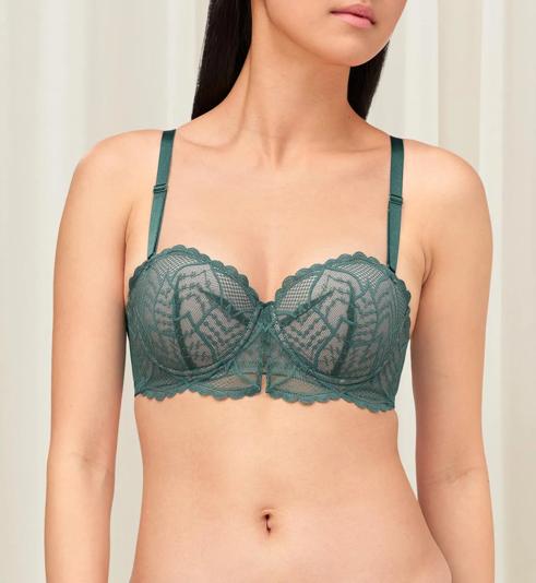 Triumph STYLE DOUBLE PUSH WIRED DETACHABLE BRA - Mysterious green - Wired