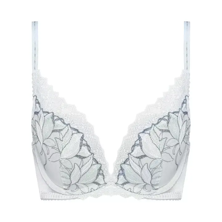 【SALE】夢みるブラ(R) DeepV シャインオブクリスタル, グレー, product image number 0