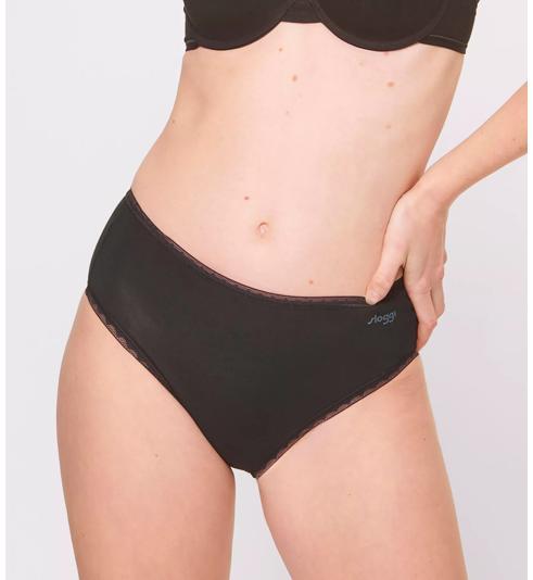 Triumph SLOGGI GO HIGH WAIST 2 PACK - Black - Full Brief