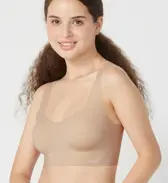 【WEB限定】スロギー ゼロ フィール(R) ベーシック 2 ハーフトップ, ベージュ, model image number 0