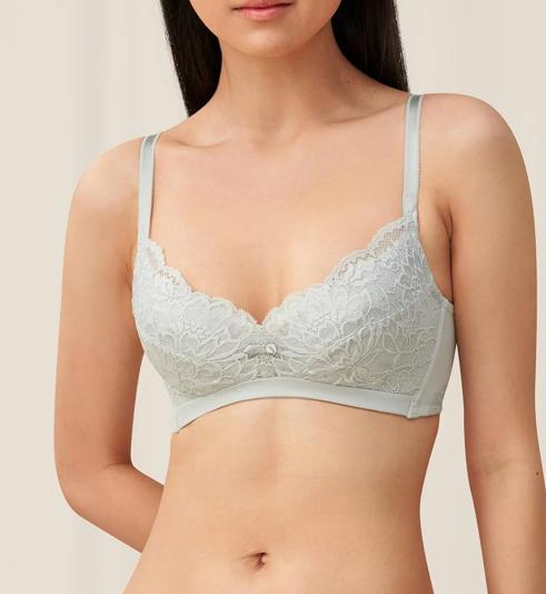 Triumph NATURAL ELEGANCE PURE NON-WIRED PADDED BRA - Forest frost - Non-wired Bra