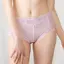 【SALE】天使のブラ 魔法のハリ感606 はきこみ深めショーツ, パープル, model image number 0