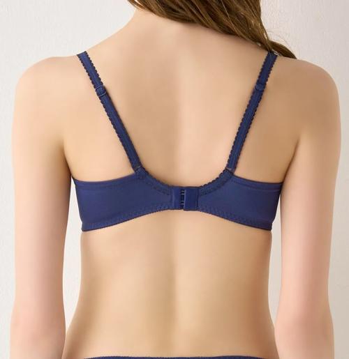 美胸フィットブラ アザレア ブラジャー, ブルー, model image number 2