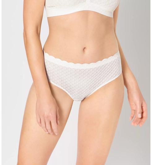 Sloggi SLOGGI ZERO FEEL LACE HIGHWAIST BRIEF - Angora - Maxi Brief
