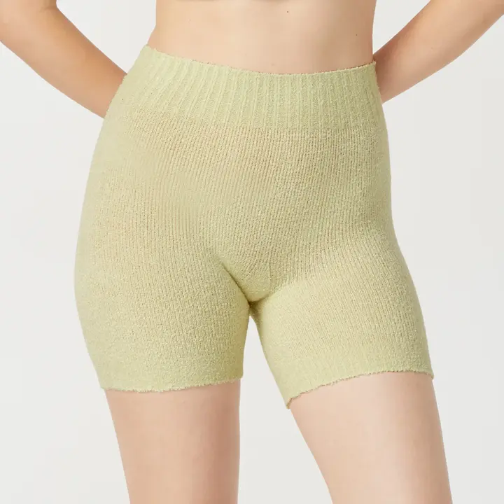 スロギー ホイップタッチ 3分丈ニットパンツ【一部カラーSALE】, グリーン, model image number 0