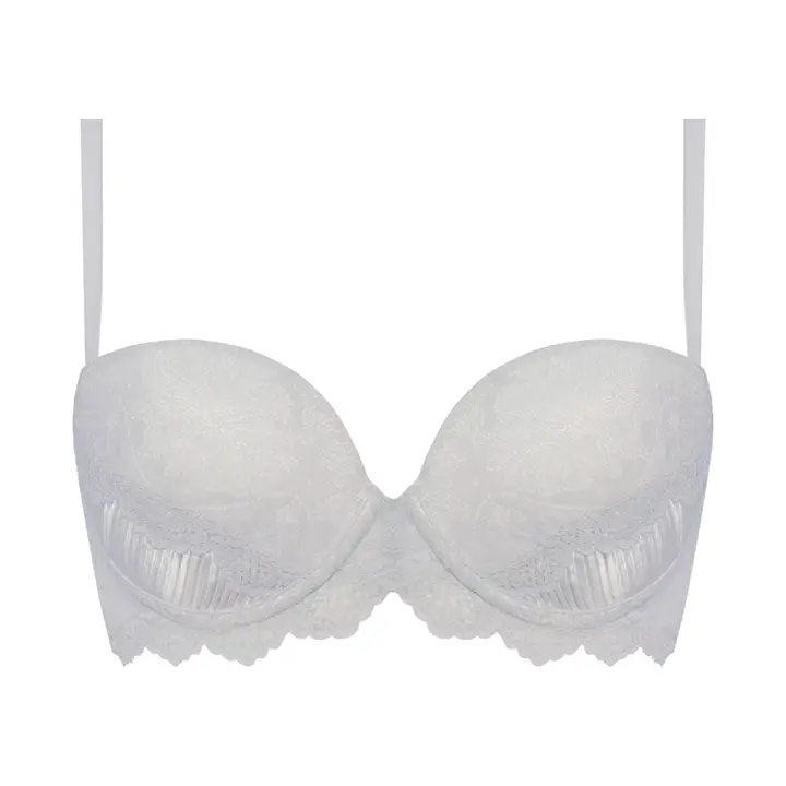 【SALE】【WEB/アウトレット限定】Daily AMOSTYLE ふわ盛り ノンワイヤー ブラジャー (クラシカルプリーツ), グレー, product image number 0