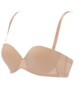 トリンプTシャツブラ025 ブラジャー(ストラップ取り外し可), ベージュ, product image number 2