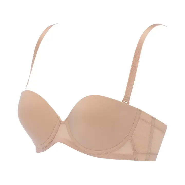 トリンプTシャツブラ025 ブラジャー(ストラップ取り外し可), ベージュ, product image number 2