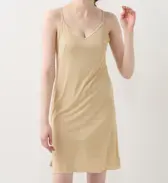 シンプルランジェリー5460 スリップ, ベージュ, model image number 3