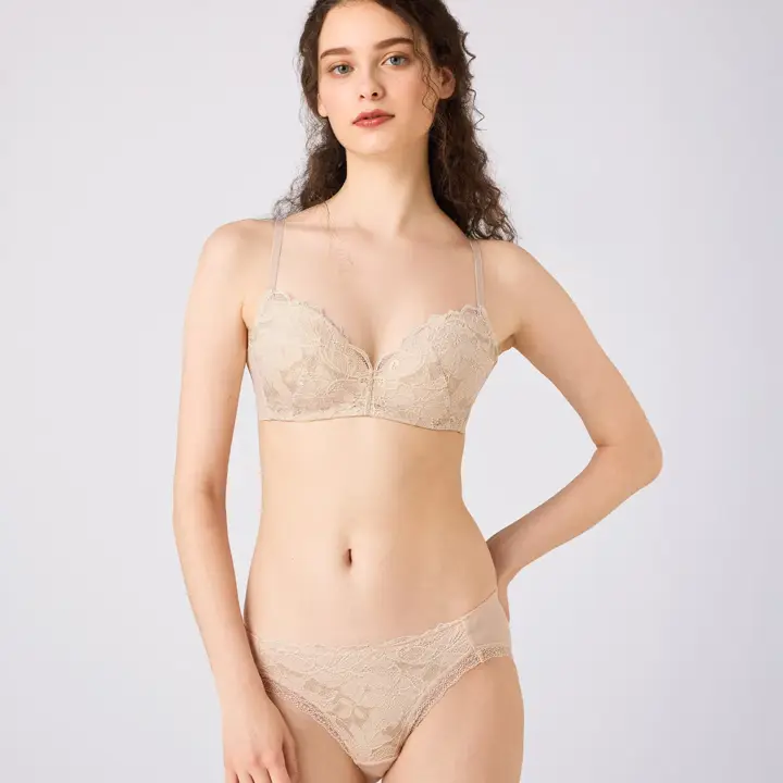 優々ブラ640 レギュラーショーツ, ベージュ, model image number 1