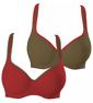 Triumph TRIACTION RACERBACK 2 PACK SPORTS BRA - Red dark combination - Sport