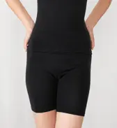【SALE】あったかフィットインナー5370 5分丈ボトム, ブラック, model image number 0