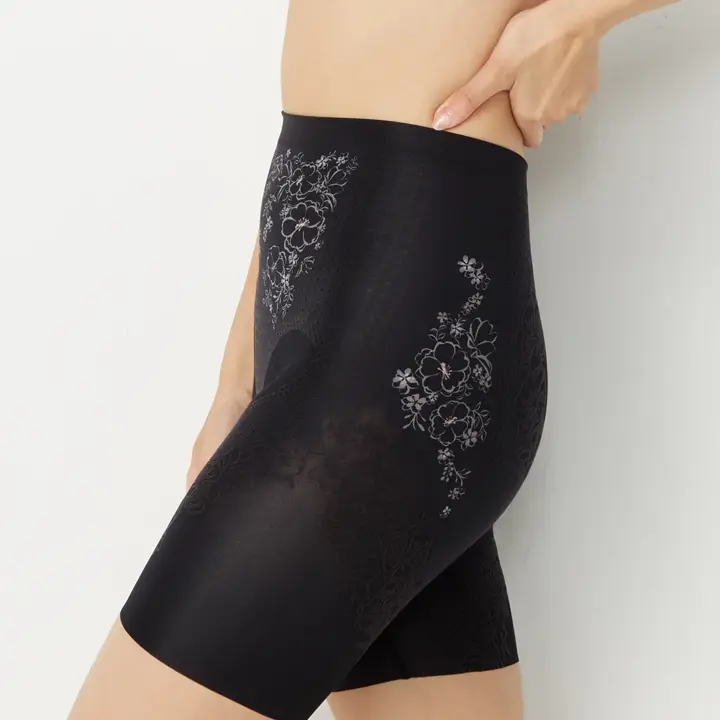 イージースタイルアップガードル ロングガードル, ブラック, model image number 1