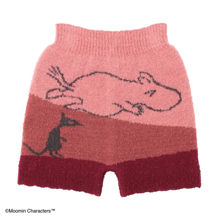スロギーG073 ムーミン 1分丈ニットパンツ, レッド, product image number 1