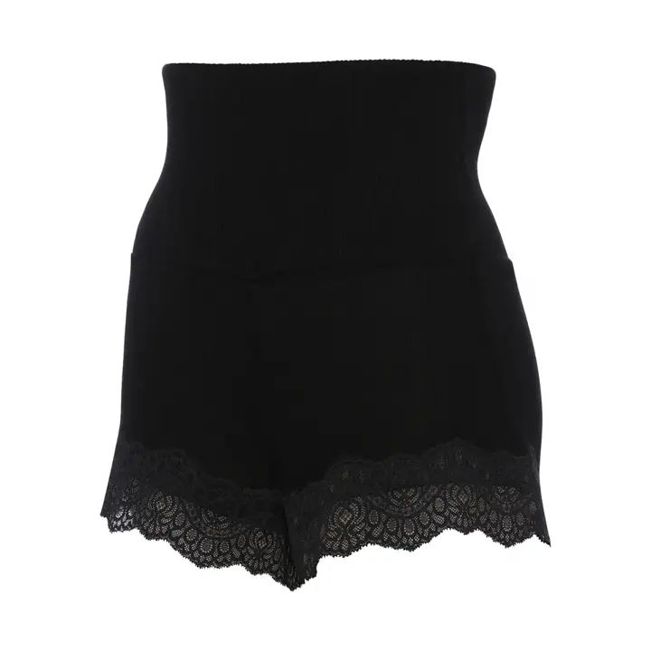 1分丈ボトム 保湿インナー, ブラック, product image number 2