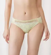 【SALE】天使のブラ(R) スリムライン 極上ライト599 レギュラーショーツ, グリーン, model image number 0