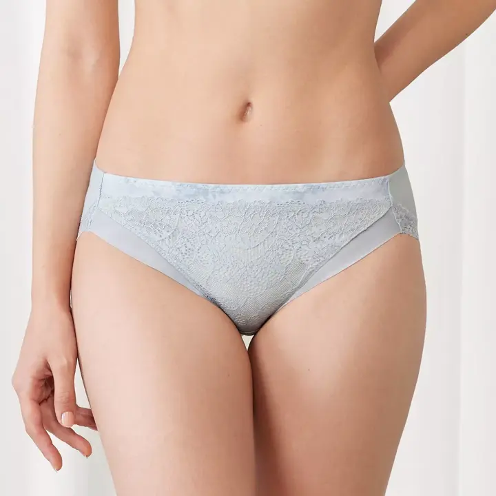 【SALE】恋するブラ(R)593 レギュラーショーツ, ブルー, model image number 0