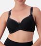 Triumph TRIACTION RACERBACK 2 PACK SPORTS BRA - Black\/white - Sport
