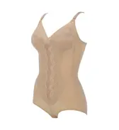 ひきしめ美シルエット ボディスーツ, ベージュ, product image number 2