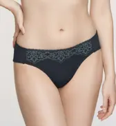 Daily Plus らくふわノンワイヤー ブラ＆ショーツセット, グレー, model image number 2