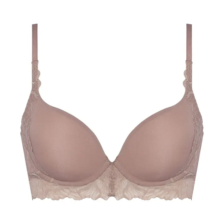 【SALE】ナチュラルユーブラ スムースタイプ ブラジャー ガーデニアウィスパー, ブラウン, product image number 0